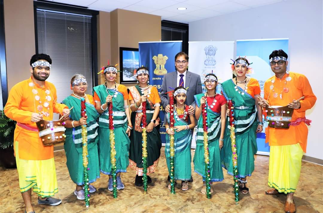 Chhattisgarhi folk dancers at an Indian consulate event